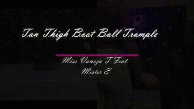 Tan Thigh Boot Ball Trample