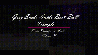 Grey Suede Boot Ball Trample