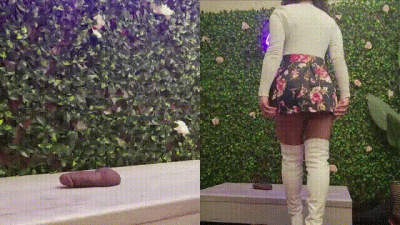 White Thigh Boot Play