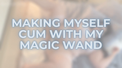 Nerdy BBW Cutie Makes Herself Cum With Magic Wand