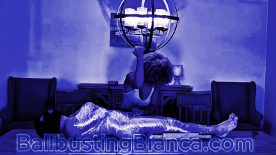 Nonstop Brutal Ballbusting On The Dining Room Table