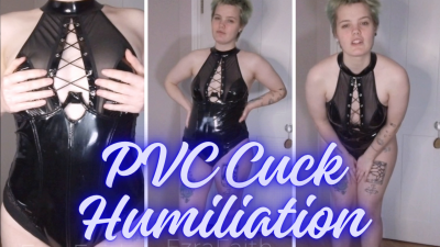 Cum Before My Bull Arrives PVC Cuck Humiliation