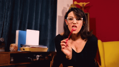 Cum Eating Bet With Ballbusting Professor