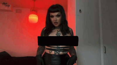 Worship My Perky Goth Boobs And Pierced Nipples! | Finnish Video!