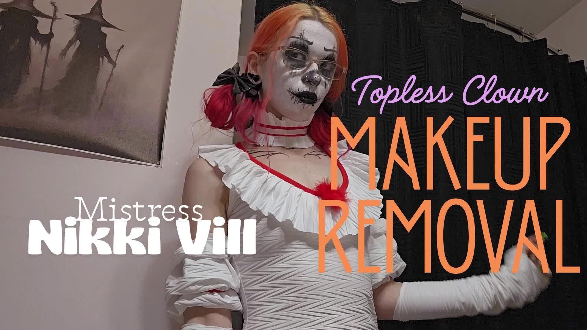 Topless Clown Makeup Removal 2
