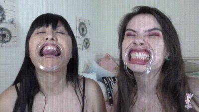 4K/ Ziva Fey Extreme Hollering Hooting Silly Faces With Ondrea Lee