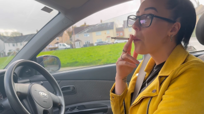 Smoking And Coughing While Driving