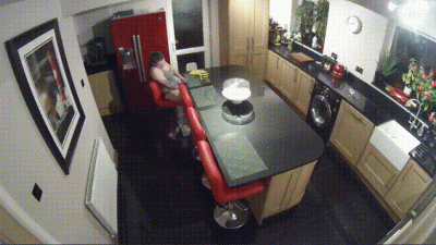 Security Cam Kitchen Pussy Play