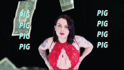 Triggered Trigger Word Pig. Findom JOI