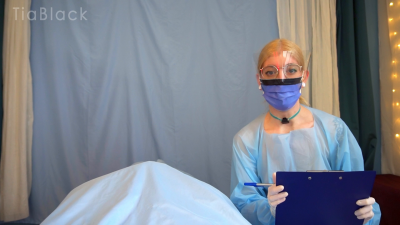 Emptying Your Balls Before Surgery- Nurse Tia Makes You Cum With Gloved Handjob, POV Sex, Masked Facial