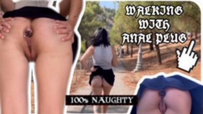 Lana Walking With Anal Plug