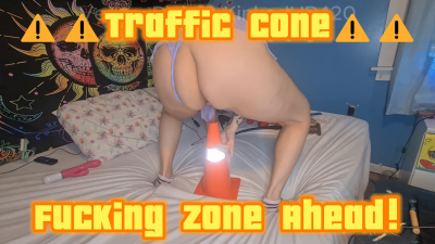 Look How Far I Can Take This Traffic Cone!