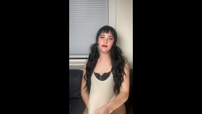 Looner Girl Putting Balloons Under Her Tank Top