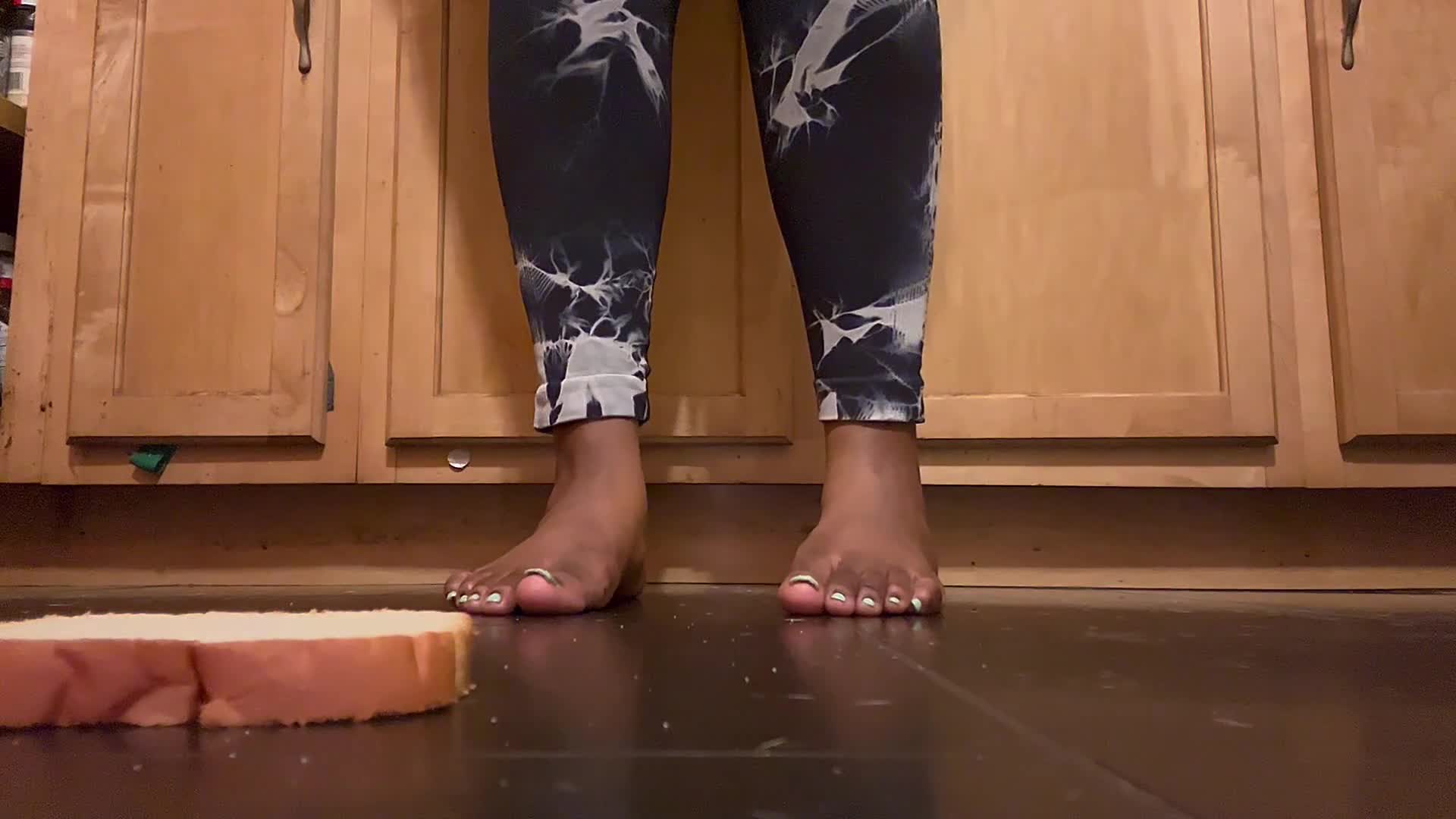 Bread Flattened Under Goddess Feet