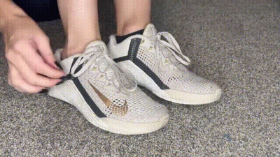 Taking Off Hole-Covered, Sweaty Gym Socks