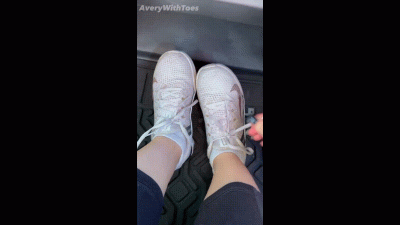 Taking Off Sweaty Socks & Shoes In The Car