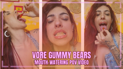 Vore Gummy Bears Giantess Swallowing You