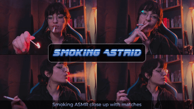 Smoking ASMR Close Up With Matches | Astrid