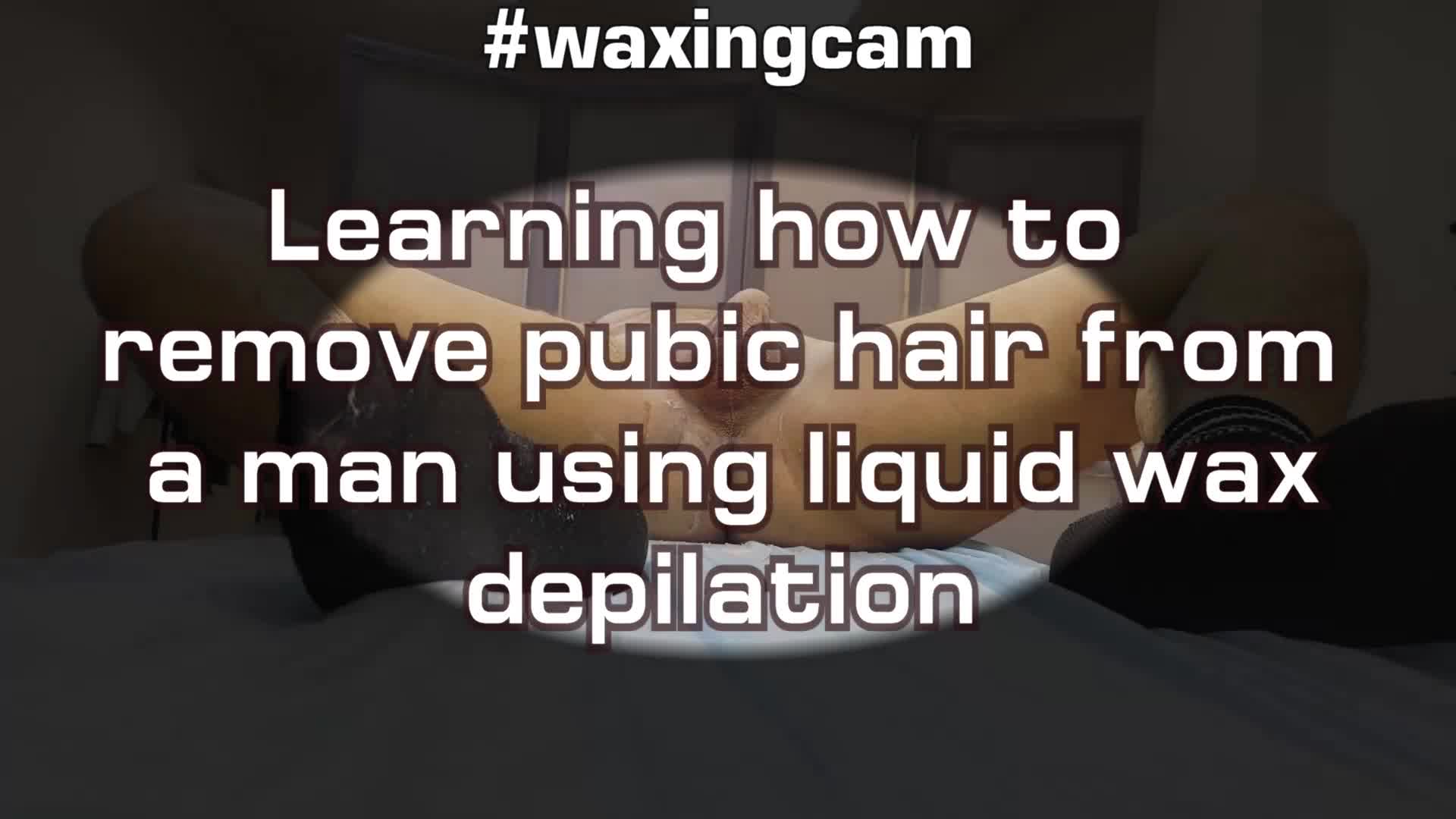 Learning How To Remove Pubic Hair From A Man Using Liquid Wax Depilation