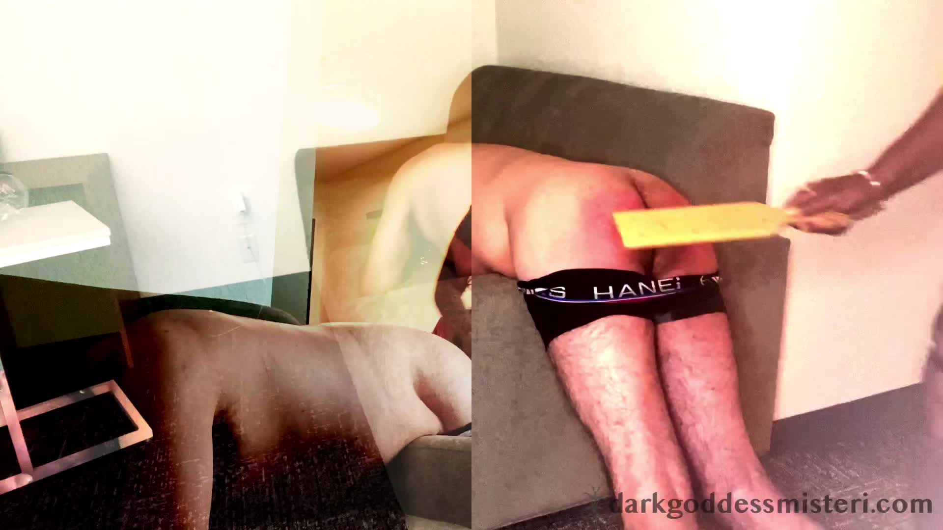Slave's First Spank Training