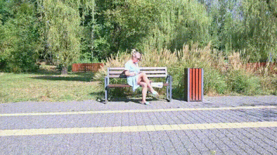 Relax On The Bench(Discreet Masturbation)