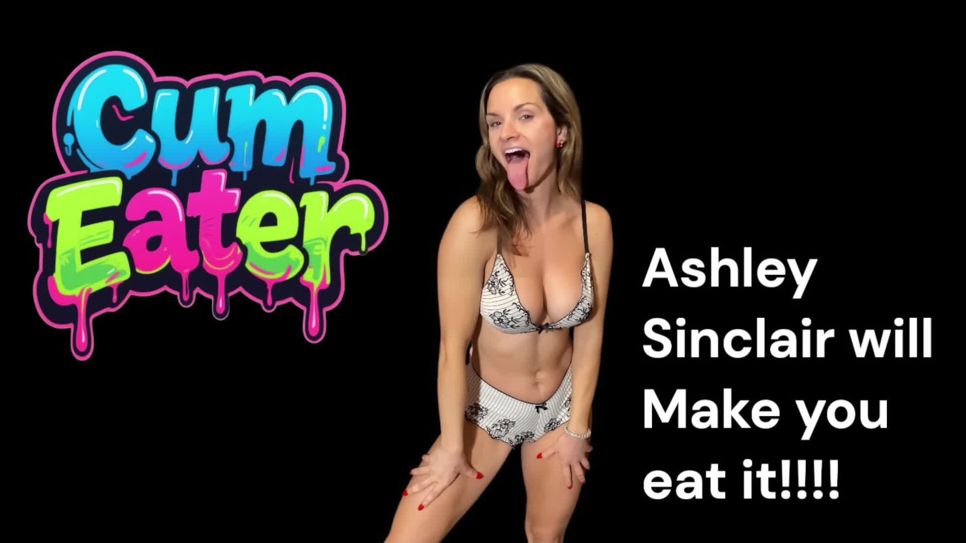Cum Eating Process With Ashley Sinclair