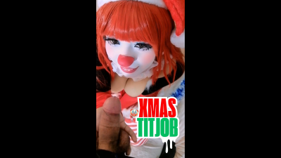 Clowngirl Gives Santa A POV Titjob & Blowjob