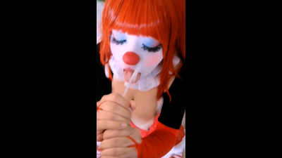 Clown Cumshot Blowjob Quickie POV