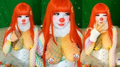 Big Boob Clown Tease Featuring Boobee