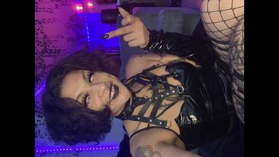 Goth Black Findom Puts Her Perfect Pussy In Your Face