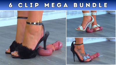Busting The Cum From Your Balls Under Three Pairs Of Strappy Stiletto Heels- Balls Cam & Glans Cam (T20)- 6 Clip Mega Bundle- Huge Discount