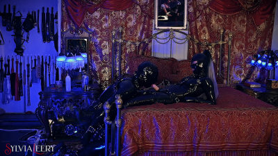 Collared For Use A Deep Latex Pegging