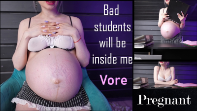 Teacher Gets Bad Students Inside Giantess Roleplay Pregnant