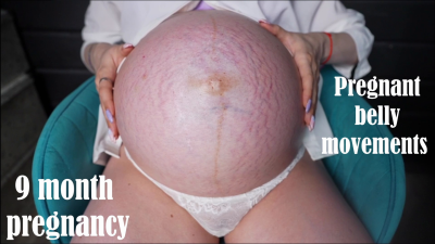 Pregnant Belly Movements On The 9 Month Pregnancy