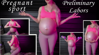 Pregnant Sport Coach And Labors On The Last Weeks