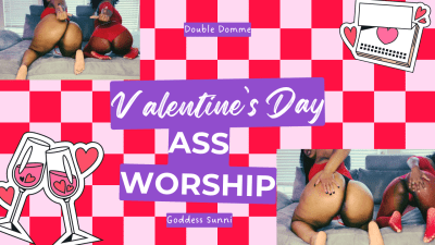 Double Domme Valentine's Day Ass Worship & Foot Fetish