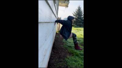 My Morning Pee Outside