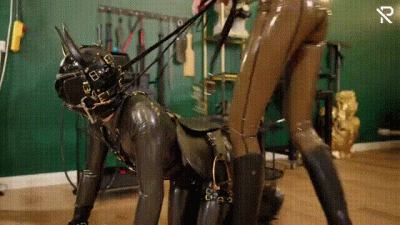 Rubber Pony Play: The Stallion Got Saddled Up And Milked By A Milking Machine