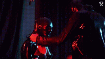 Heavy Rubber Masked German Latexgirl Stretched And Tickled
