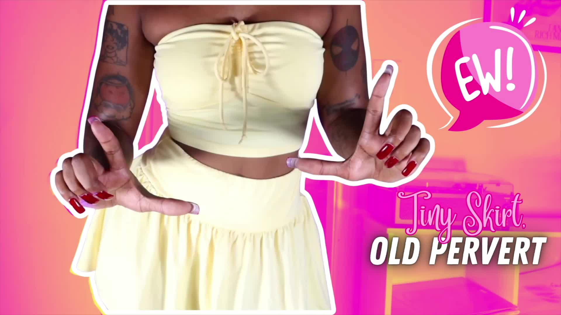 Tiny Skirt, Old Pervert!