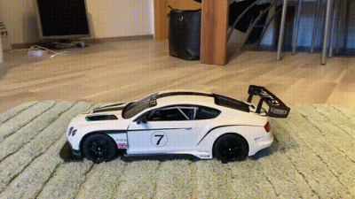 Totally Damaged Racing Car