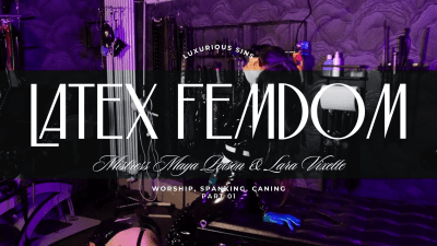 Latex Femdom: Mistress Maya Poison Uses Her Slut Lara Vixette The Way She Likes