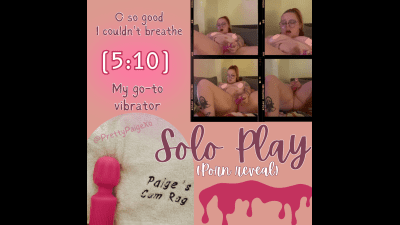 Vibrator Solo Play: Cumming So Hard I Can't Breathe