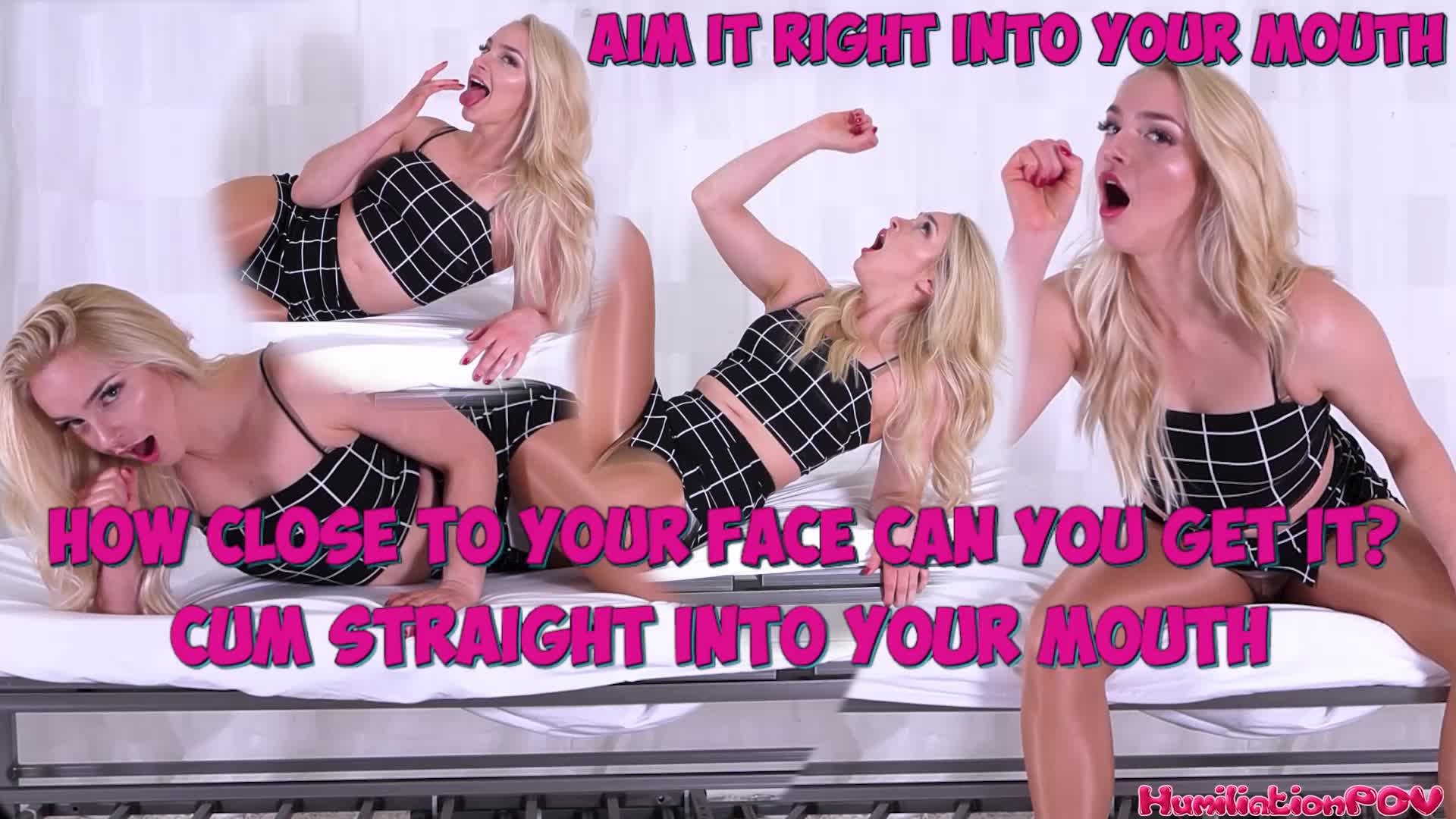 How Close To Your Face Can You Get It? Aim It Right Into Your Mouth