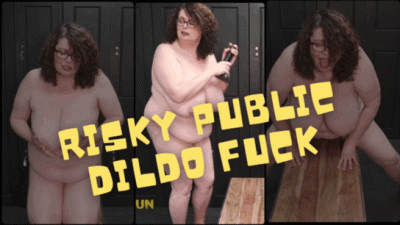 Risky Public Changing Room Dildo Fuck