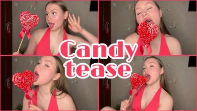 Hotly Sucking A Huge Lollipop