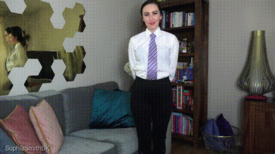 Messy Waitress Walks In Food