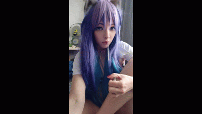 Cute Anime Girl Smoking A Cig