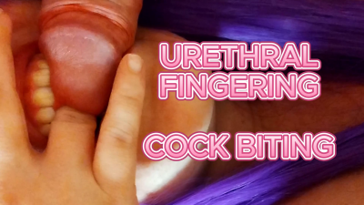 Urethral Fingering & Cock Biting Karmen