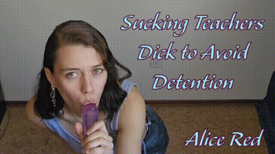 Sucking Teachers Dick To Avoid Detention